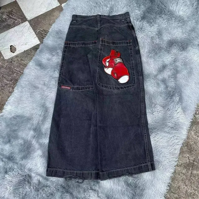JNCO Wide-Leg Jeans Boxing Glove Patch