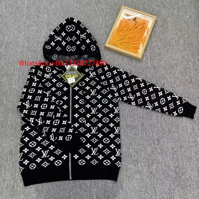 Louis Vuitton Monogram Zip-Up Hoodie All-Over Monogram