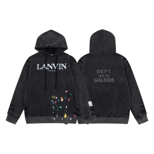 Lanvin × Gallery Dept. Hooded Sweatshirt Paint Splatter