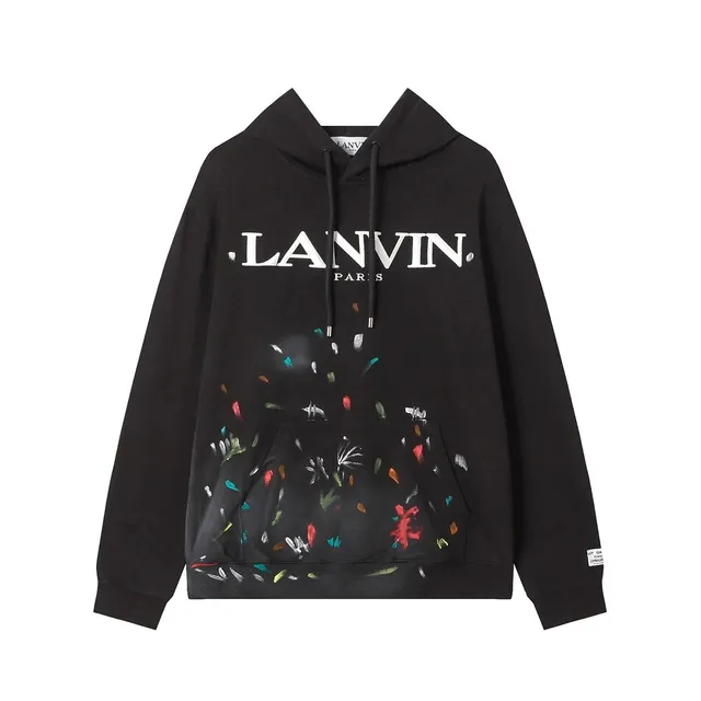 Lanvin Hooded Sweatshirt Confetti Print
