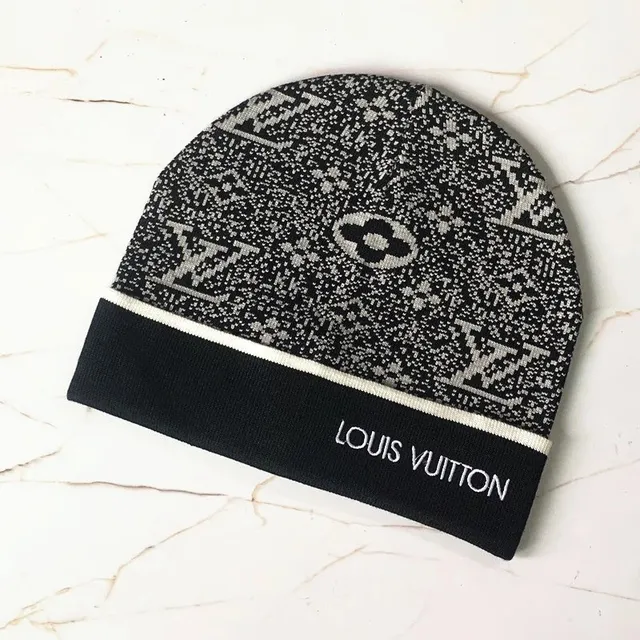 Louis Vuitton Knit Beanie Monogram Pixel Pattern