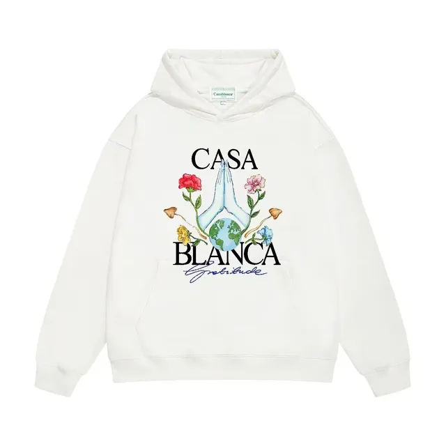 Casablanca Hoodie Gratitude Print