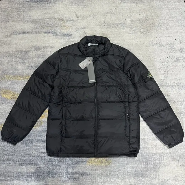 Stone Island Quilted Jacket Black