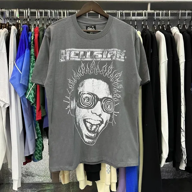 Hellstar Graphic Tee Flame Face Print