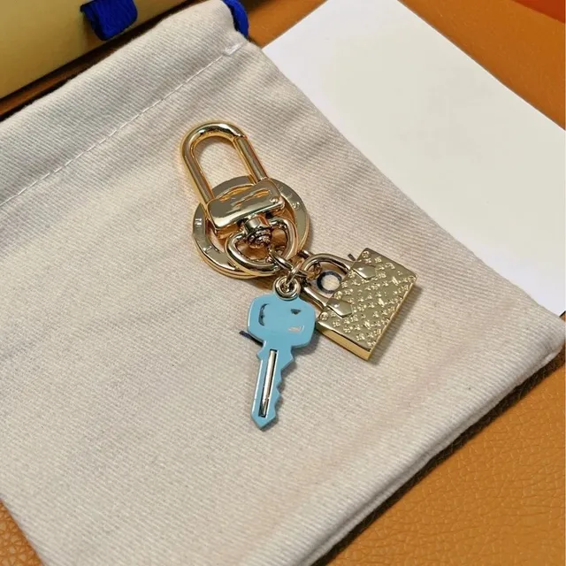Louis Vuitton Lock and Key Charm Monogram Canvas with Enamel Key
