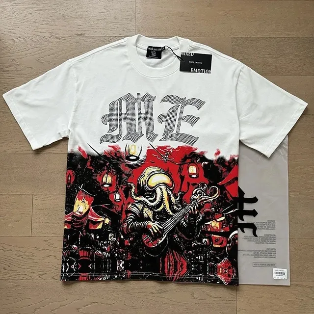 Mixed Emotion Graphic Tee Octopus Band Print