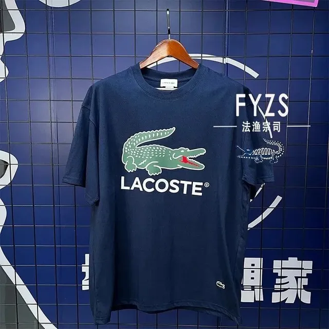 Lacoste Croc Logo Tee Green Croc Print