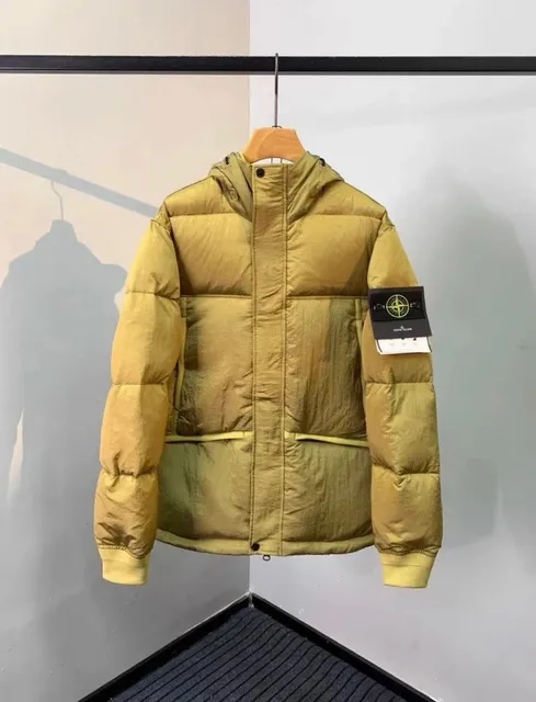 Stone Island Puffer Jacket Olive Yellow