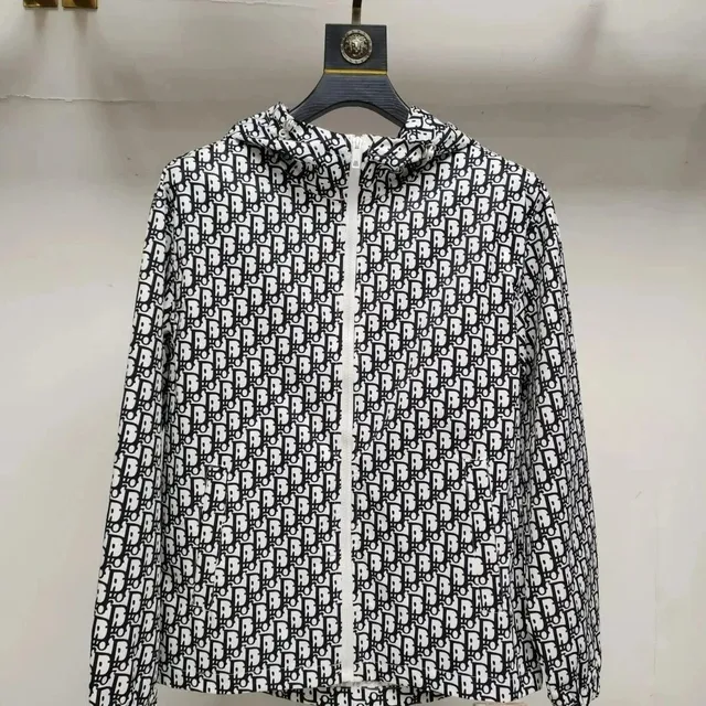 Dior Logo-Print Hooded Jacket Monogram All-Over
