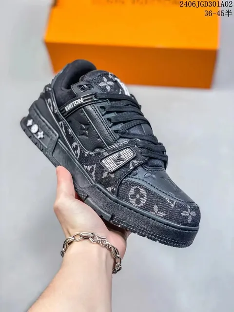 Louis Vuitton LV Trainer Monogram Denim