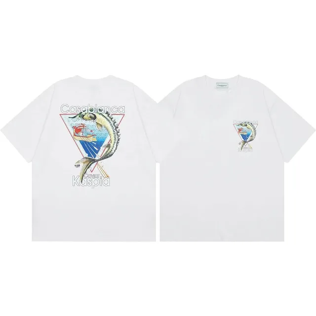 Graphic T-Shirt Casablanca x Kaspia Fish Print