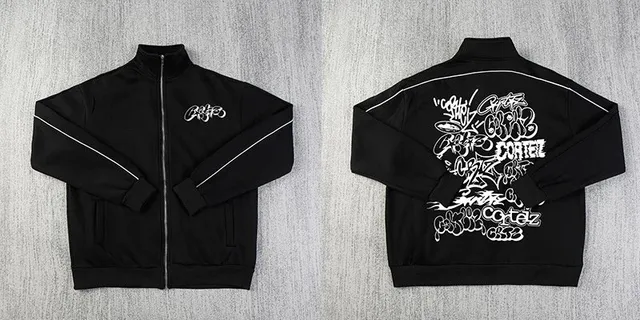 Corteiz Track Jacket Graffiti Print