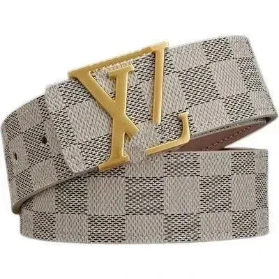 Louis Vuitton Damier Canvas Belt Gold Buckle