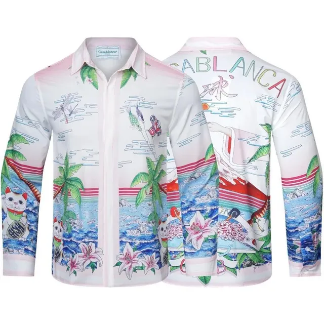 Casablanca Camp Collar Shirt Tropical Print