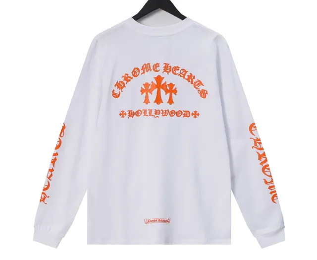 Chrome Hearts Long Sleeve Tee Hollywood Cross Print