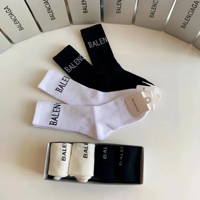 Balenciaga Logo Socks Classic Logo