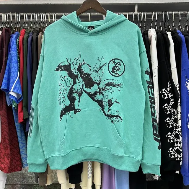 Hellstar Hooded Sweatshirt Angel Print