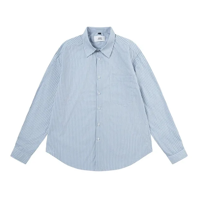 Button-Up Shirt Thin Stripe
