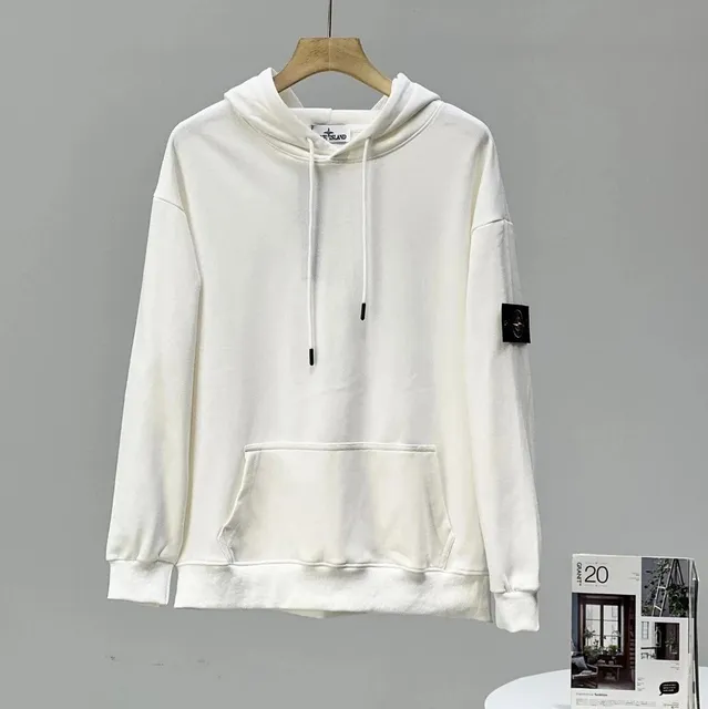 Stone Island Hooded Sweatshirt Classic Logo Patch