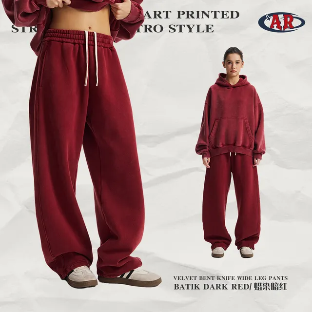 Arc'teryx Velvet Bent Knife Wide Leg Pants Batik Dark Red