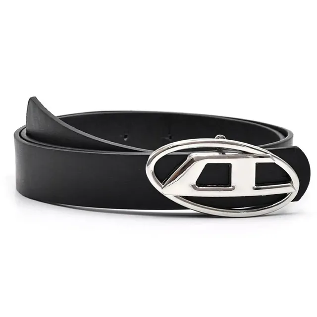 Diesel Logo Buckle Belt Oval Logo