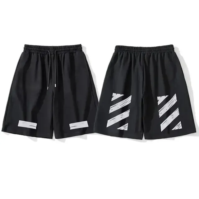 Diagonal Stripe Shorts Off-White Diagonal Arrow