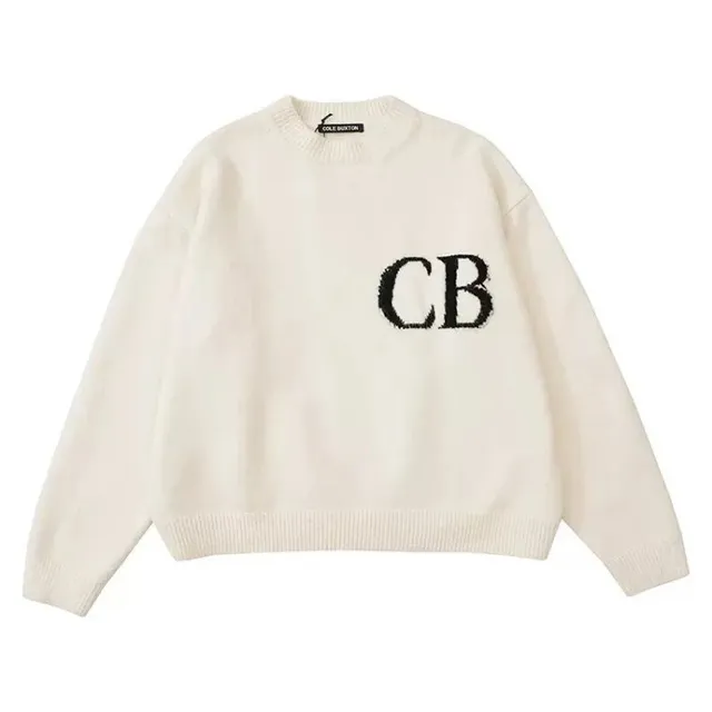 Cole Buxton Knit Sweater CB Logo