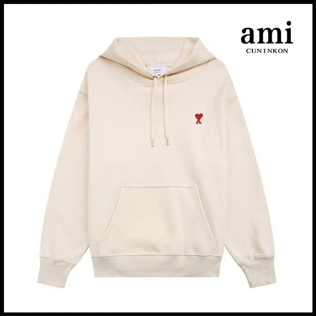 AMI Paris Hoodie Heart Logo