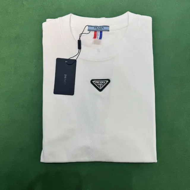 Prada Logo T-Shirt Triangle Logo