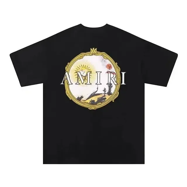 Amiri Graphic Tee Ornate Frame Print