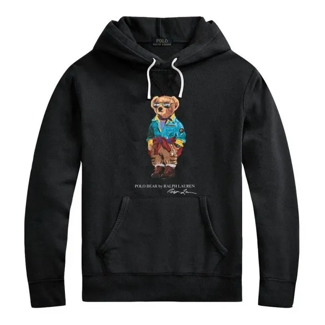 Polo Ralph Lauren Polo Bear Hoodie Black with Graphic Print