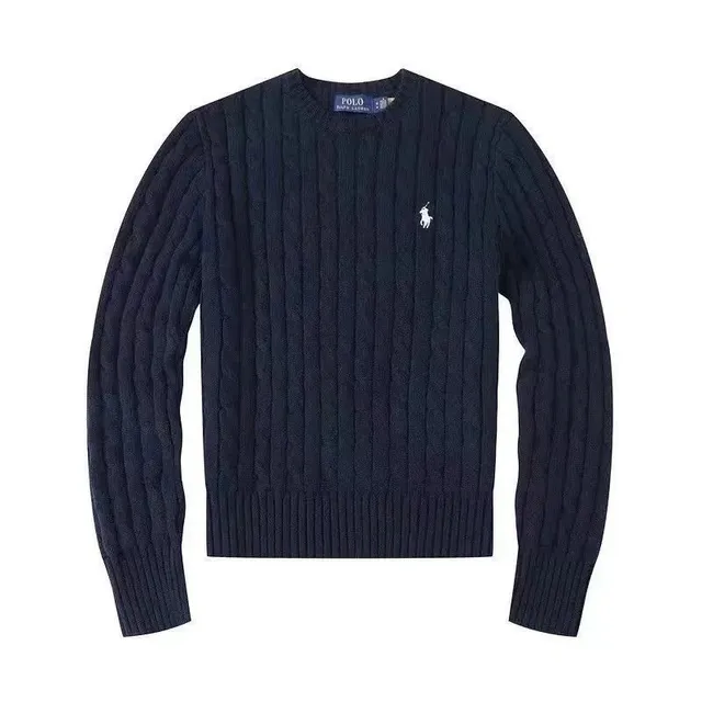 Navy blue sweater (little white horse)