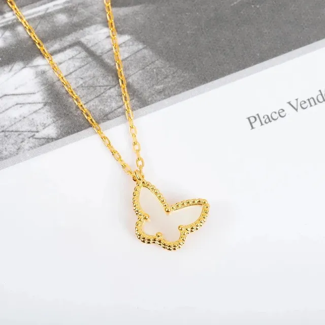 Van Cleef & Arpels Alhambra Butterfly Pendant Mother-of-Pearl