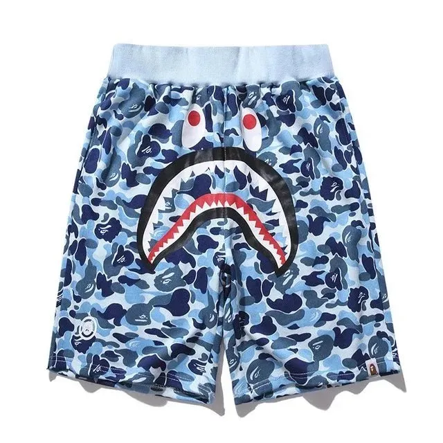 BAPE Shark Shorts Blue Camo