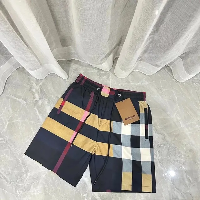 Burberry Check Print Swim Shorts Icon Stripe Check