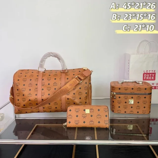 MCM Visetos Set Monogram Coated Canvas