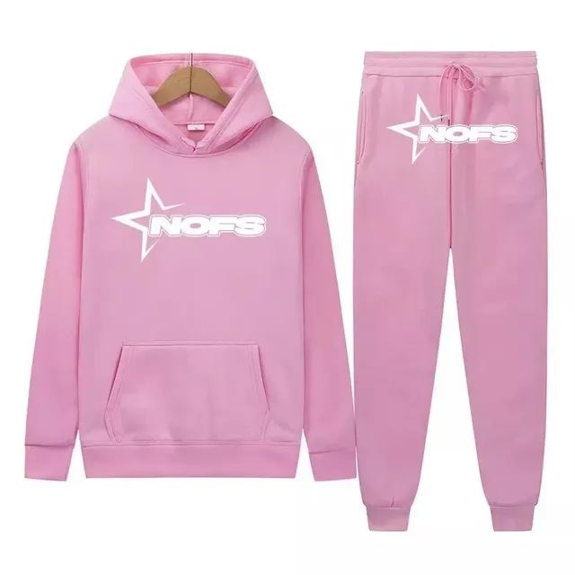 Corteiz Hoodie and Joggers Set Star Logo