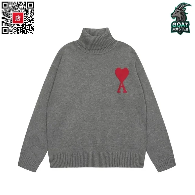 Amiri Turtleneck Sweater Heart Logo