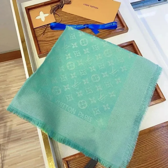 Louis Vuitton Monogram Shawl Mint Green