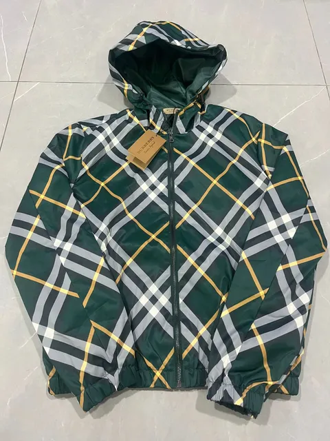 Burberry Check Print Hooded Jacket Classic Check