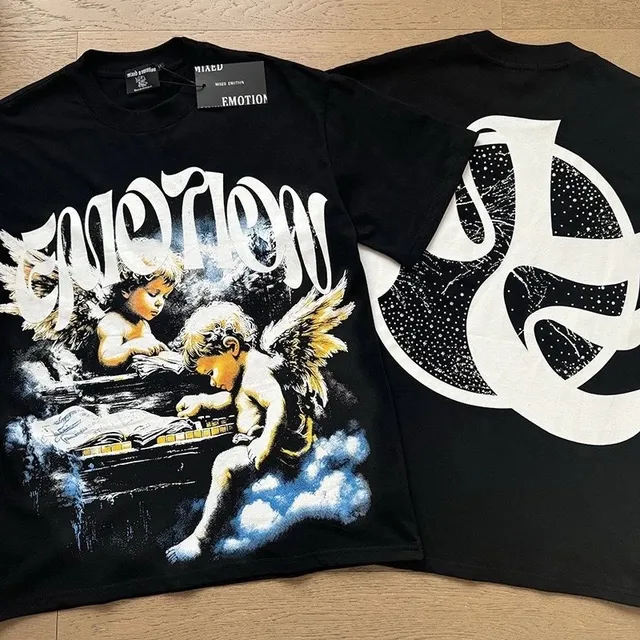 Mixed Emotion Emotion Tee Angel Print