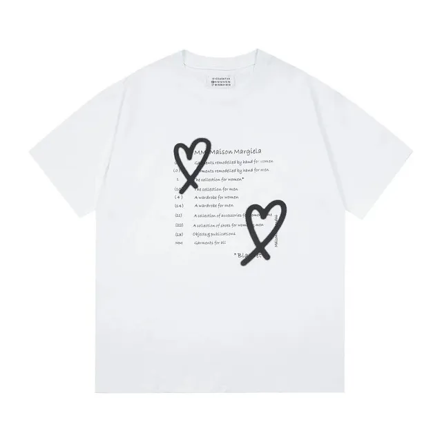 Maison Margiela Graphic T-Shirt Heart Print