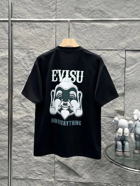 Evisu Graphic Tee Daikoku Face Print