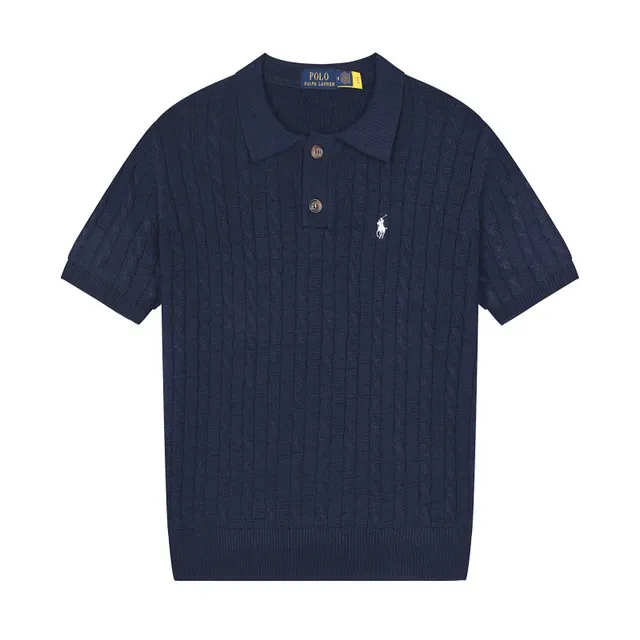 Polo Ralph Lauren Knit Polo Shirt Cable Knit