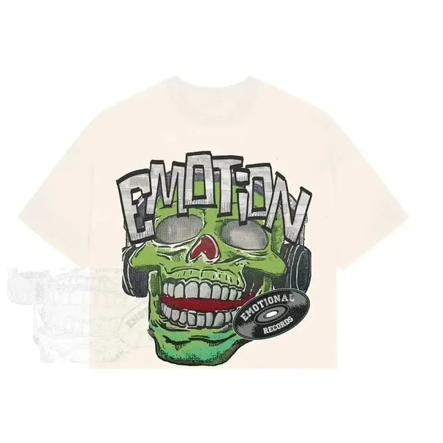 Skull Graphic Tee Emotional Records