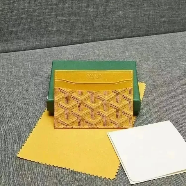 Goyard Card Holder Goyardine Canvas