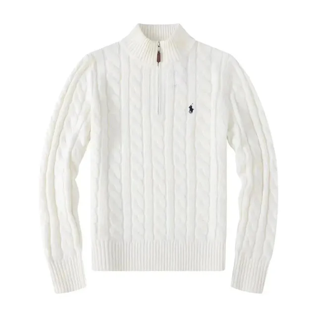 Polo Ralph Lauren Cable Knit Quarter-Zip Sweater Classic Cable