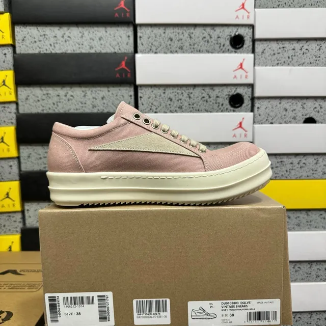 Rick Owens Air Jordan 1 Low Faded Pink/Pearl/Milk