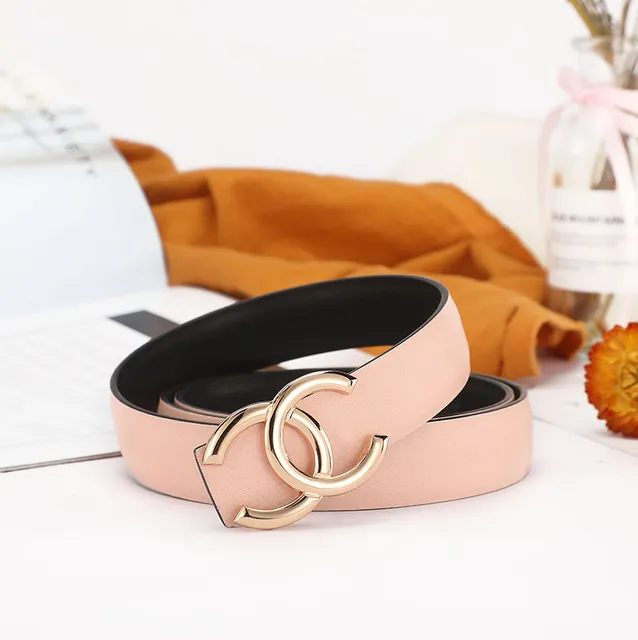 Chanel Double C Buckle Belt Reversible Pink/Black