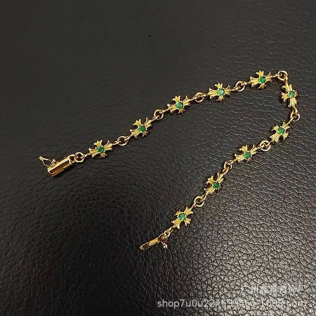 金色绿钻手链18cm